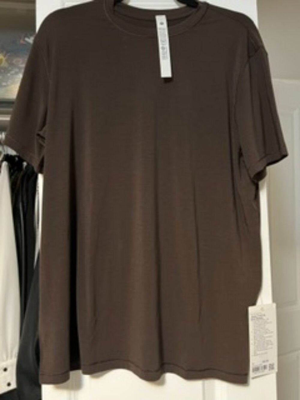 NWT Lululemon Brown Jersey Training Short Sleeve Shirt Size 10